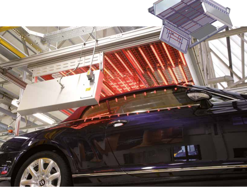Continuous curing oven for brake pads