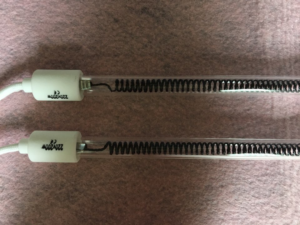660mm Carbon Fiber Infrared Heating Lamp 220v 1000w