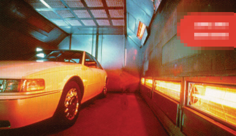 High intensity heater for brake pads